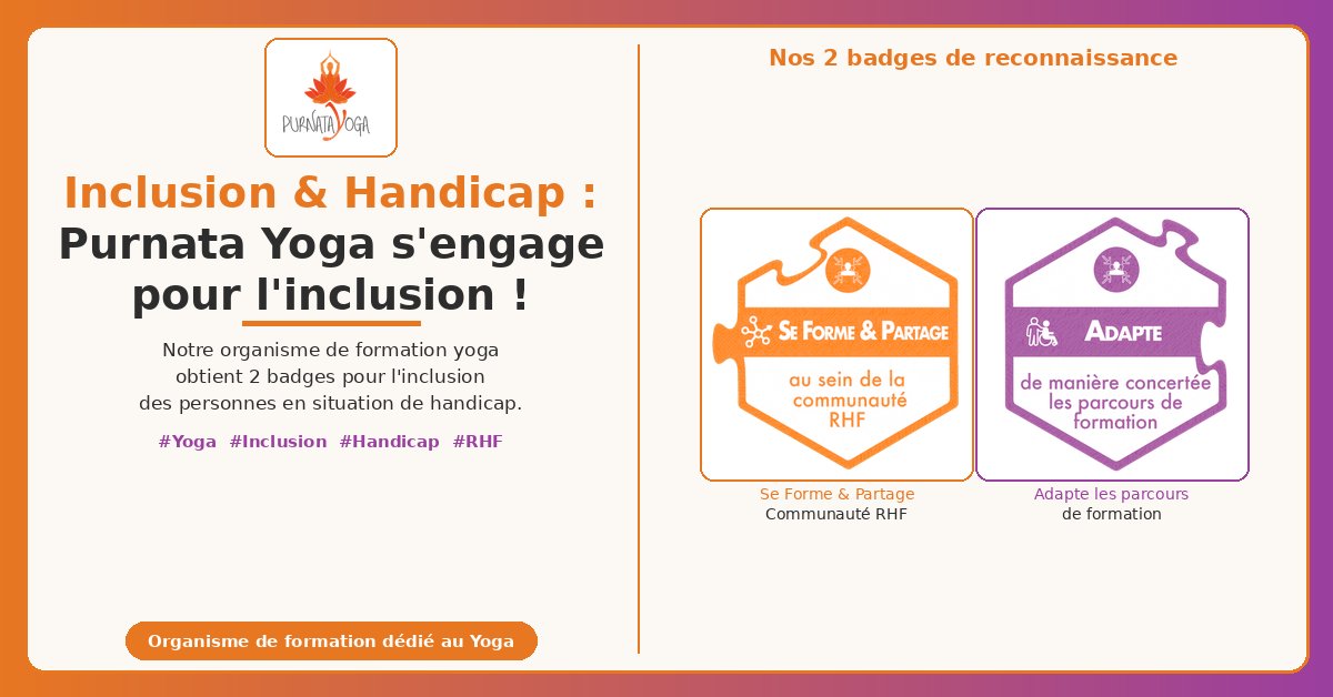 Purnata Yoga s'engage pour l'inclusion